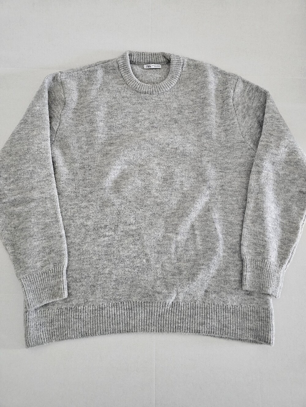 Zara Grey Wool Blend Sweater XL